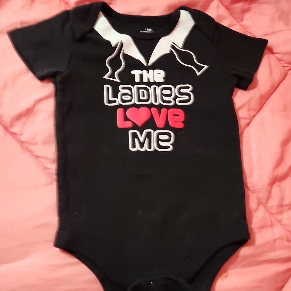 Black Baby One Piece - The Ladies Love Me